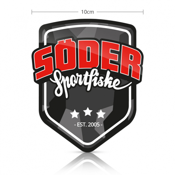 Söder Sticker Shield - Standard i gruppen Övrigt / Klistermärken & Dekaler hos Sportfiskeprylar.se (SSS-STANDARD)
