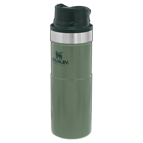 Stanley The Trigger-Action Travel Mug 470ml - Hammertone Green i gruppen Outdoor / Friluftskök & Redskap / Termosar / Termos hos Sportfiskeprylar.se (ST1006439030)