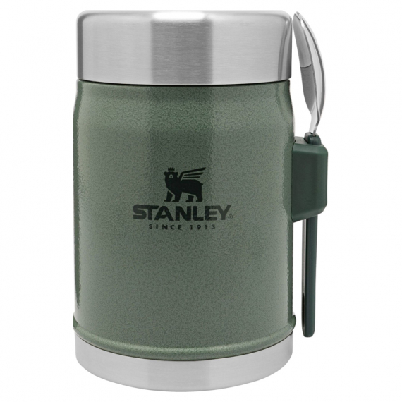 Stanley The Legendary Food Jar + Spork 400ml - Hammertone Green i gruppen Outdoor / Friluftskök & Redskap / Matlådor & Mattermosar / Mattermosar hos Sportfiskeprylar.se (ST1009382004)