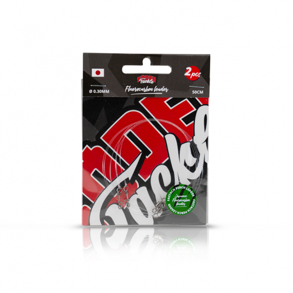 Söder Tackle Fluorocarbon Perch Leader (2-pack) - 0.30mm, 50cm i gruppen Krok & Småplock / Tafsar & Tafsmaterial / Färdiga Tafsar / Fluorocarbontafsar hos Sportfiskeprylar.se (STC-TT0007)