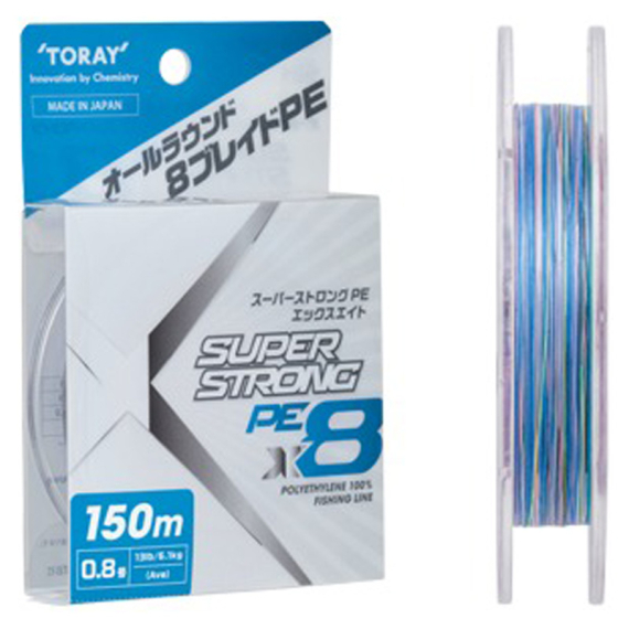 Toray Super Strong Pe X8 150m i gruppen Fiskelinor / Flätlinor & Superlinor hos Sportfiskeprylar.se (SUPERSTRONGPE-13LBSr)