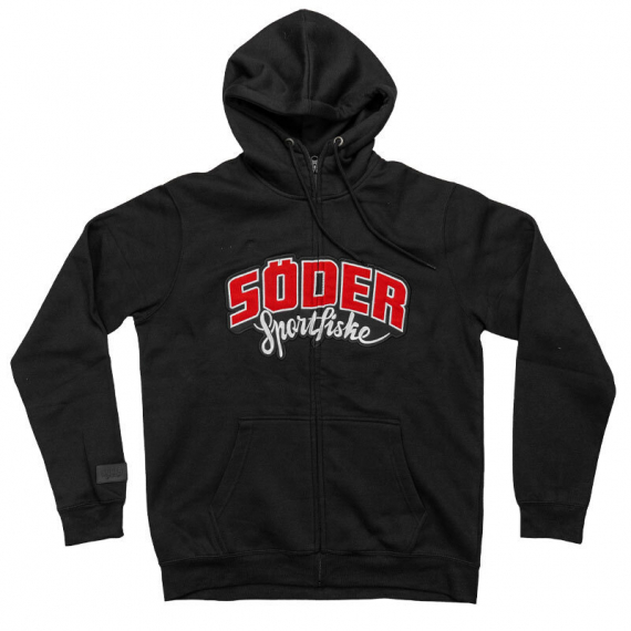 Söder Sportfiske Zip-Hood Black i gruppen Kläder & Skor / Kläder / Tröjor / Hoodies hos Sportfiskeprylar.se (SW2083BLSS-Sr)