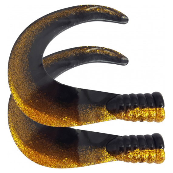 SvartZonker Big Tail (2-pack) - C18 Black/Gold i gruppen Fiskedrag / Jiggar & Gummibeten / Extra Tails & Curlys hos Sportfiskeprylar.se (SZ101118)