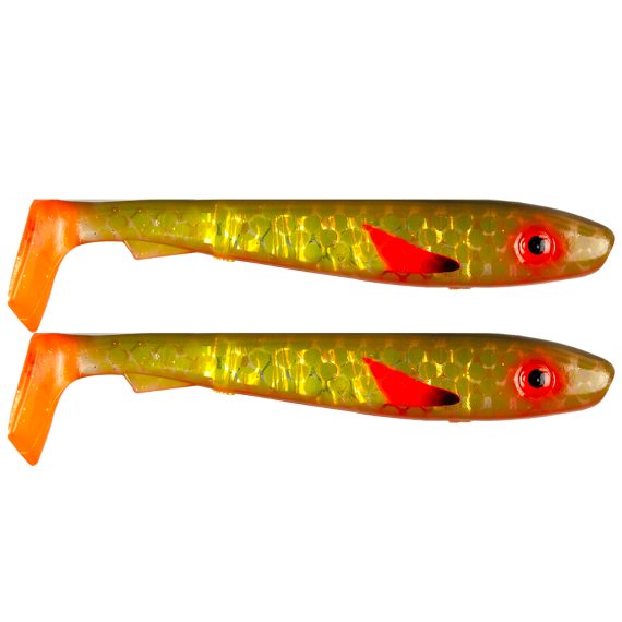 McRubber 21cm (2-pack) - Söder Skitmört Flash i gruppen Fiskedrag / Jiggar & Gummibeten / Gäddjiggar hos Sportfiskeprylar.se (SZ101952)