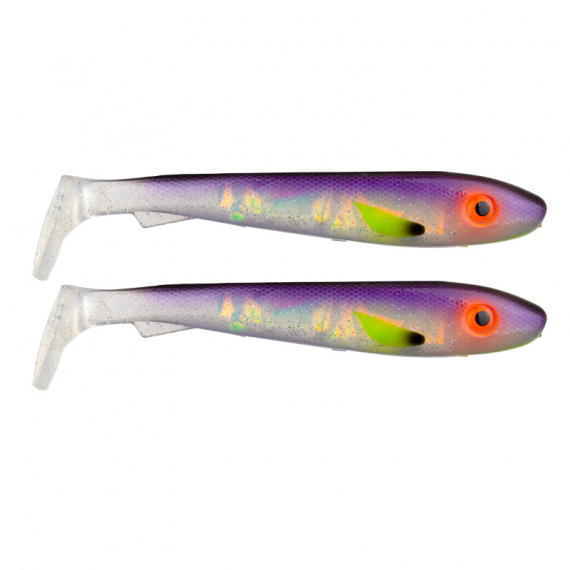 Svartzonker McRubber 21cm (2-pack) - Söder Custom Amazing White Fish Flash i gruppen Fiskedrag / Jiggar & Gummibeten / Gäddjiggar hos Sportfiskeprylar.se (SZ101975)