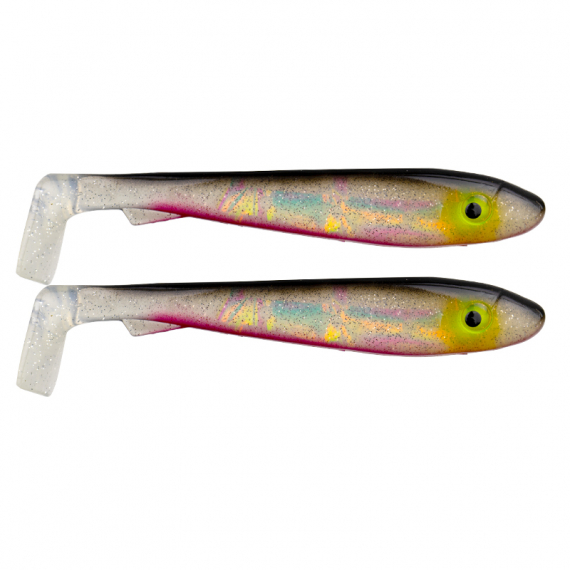Svartzonker Big McRubber 25cm (2-pack) - Söder Custom Red Ghost Flash i gruppen Fiskedrag / Jiggar & Gummibeten / Gäddjiggar hos Sportfiskeprylar.se (SZ102024)