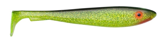 Svartzonker McRubber Shad 23cm (2-pack) - C19 Black´n Chatreuse i gruppen Fiskedrag / Jiggar & Gummibeten / Gäddjiggar hos Sportfiskeprylar.se (SZ103319)