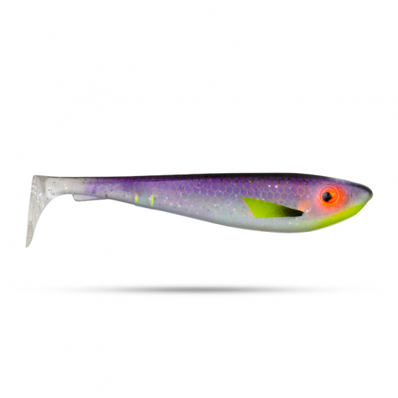 Svartzonker McRubber Shad 9cm (6-pack) - Söder Custom Amazing White Fish Flash i gruppen Fiskedrag / Jiggar & Gummibeten / Abborrjiggar & Gösjiggar hos Sportfiskeprylar.se (SZ103901)