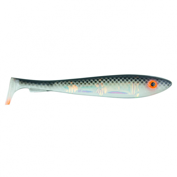 SvartZonker McRubber Flash Shad 23cm (2-pack) - UV Black Back i gruppen Fiskedrag / Jiggar & Gummibeten / Gäddjiggar hos Sportfiskeprylar.se (SZ111101)