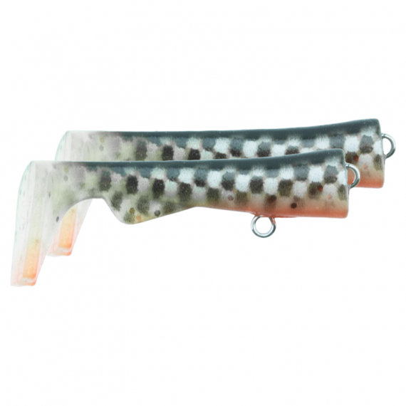 Svartzonker Ugly Louis Junior Paddle Tail (2-pack) - Smokey i gruppen Fiskedrag / Extra Paddlar hos Sportfiskeprylar.se (SZ115155)