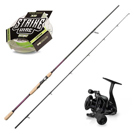 SvartZonker The Force The Wand 8\' 30-110g Pitch Black Spinning Combo i gruppen Fiskeset / Haspelset / Haspelset Gädda hos Sportfiskeprylar.se (SZTHEFORCEPITCGBLACK)