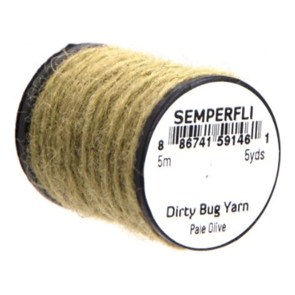 Semperfli Dirty Bug Yarn - Pale Olive i gruppen Krok & Småplock / Flugbindning / Flugbindningsmaterial / Garn & Chenille hos Sportfiskeprylar.se (Sem-0950-1209)