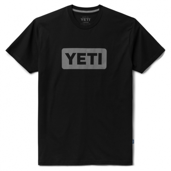 Yeti Logo Badge Premium T-Shirt Black i gruppen Kläder & Skor / Kläder / T-shirts hos Sportfiskeprylar.se (T009B-Sr)