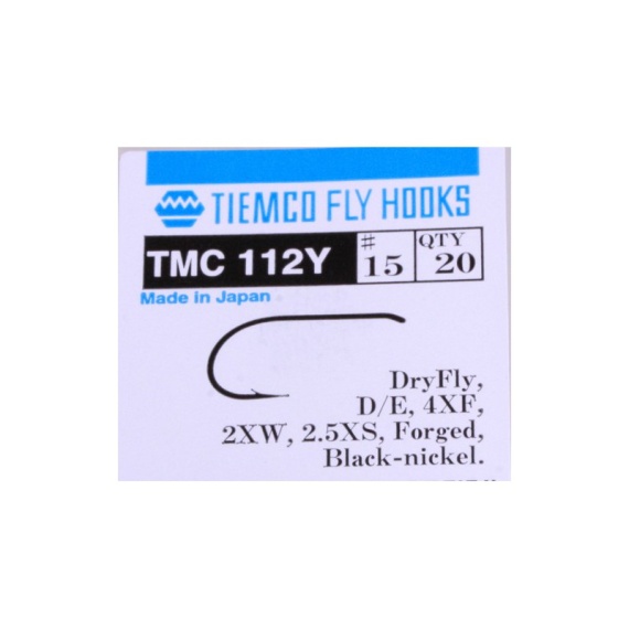 Tiemco 112Y Dry Fly Extra Wide 20-pack - # 17 i gruppen Krok & Småplock / Krok / Flugbindningskrok hos Sportfiskeprylar.se (T112Y-17)