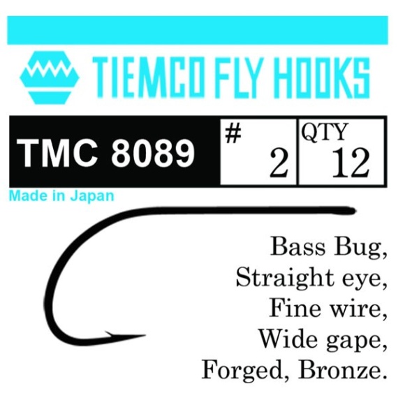 Tiemco 8089 Bass Bug 10-pack i gruppen Krok & Småplock / Krok / Flugbindningskrok hos Sportfiskeprylar.se (T8089-2r)