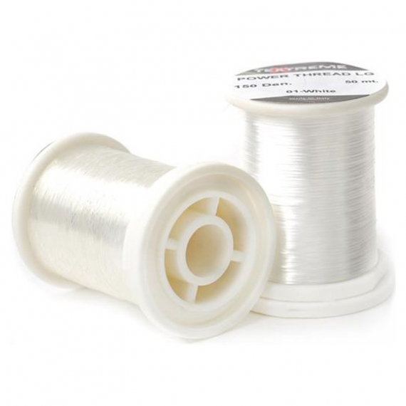 Textreme Power Thread Small 50 Den. - White (100meter) i gruppen Krok & Småplock / Flugbindning / Flugbindningsmaterial / Bindtråd hos Sportfiskeprylar.se (TE-SPTSM-01)