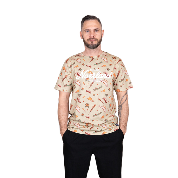 SQRTN Great Norrland T-shirt Mountain Khaki i gruppen Kläder & Skor / Kläder / T-shirts hos Sportfiskeprylar.se (TEE-522-Sr)