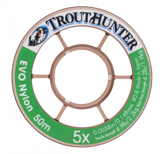 Trout Hunter Nylon EVO Tippet 1X | 0,26 mm (50 meter) i gruppen Krok & Småplock / Tafsar & Tafsmaterial / Tafsmaterial / Tafsmaterial Flugfiske hos Sportfiskeprylar.se (TH50210)