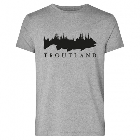 Troutland Men´s 100% Cotton Grey t-shirt i gruppen Kläder & Skor / Kläder / T-shirts hos Sportfiskeprylar.se (TS2000-TGREY-Sr)