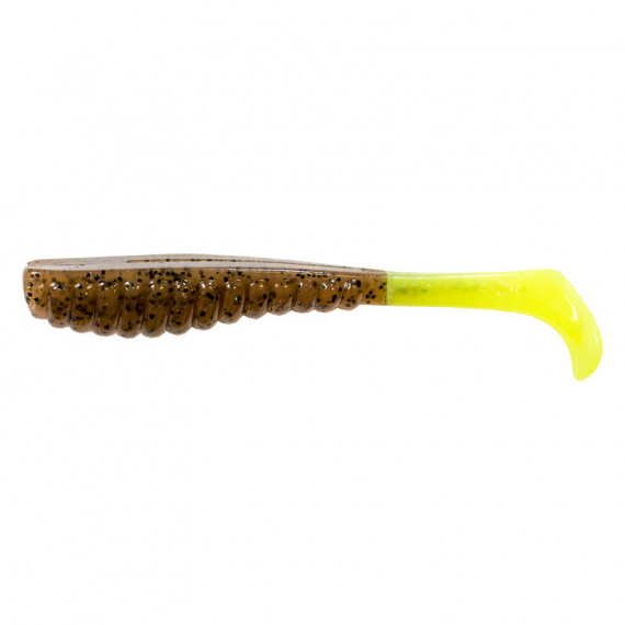 Z-man Swimmin\' Trout Trick 3.5\'\' - Pumpkin/Chartreuse Tail 6pk i gruppen Fiskedrag / Jiggar & Gummibeten / Abborrjiggar & Gösjiggar hos Sportfiskeprylar.se (TTPT-48PK6)