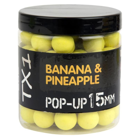 Shimano TX1 Banana & Pineapple Pop-up i gruppen Fiskedrag / Boilies, Krokbeten & Mäsk / Popups & Wafters hos Sportfiskeprylar.se (TX1BPPU1250r)
