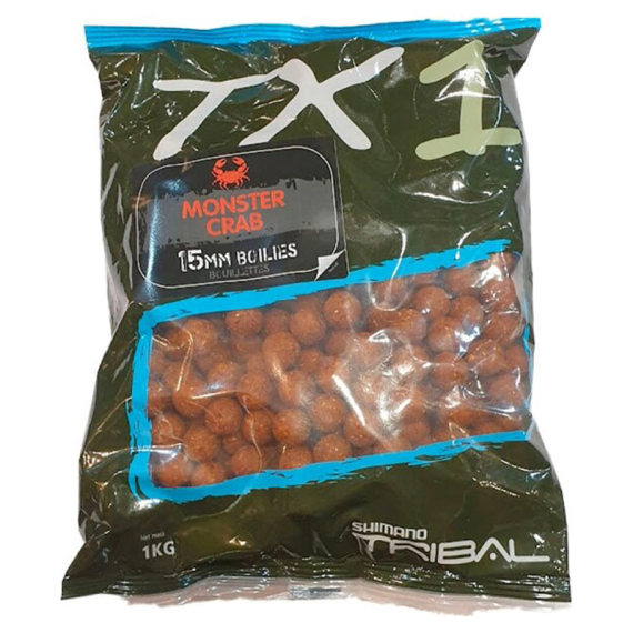 Shimano TX1 Monster Crab Boilies 1kg i gruppen Fiskedrag / Boilies, Krokbeten & Mäsk / Boilies hos Sportfiskeprylar.se (TX1MCB201000r)