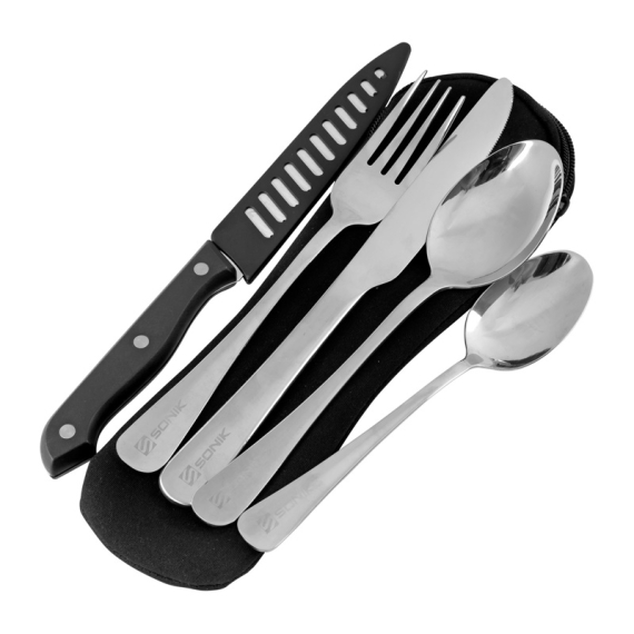 Sonik Sizzla Cutlery Set i gruppen Outdoor / Friluftskök & Redskap / Bestick & Tillbehör hos Sportfiskeprylar.se (UC0015)