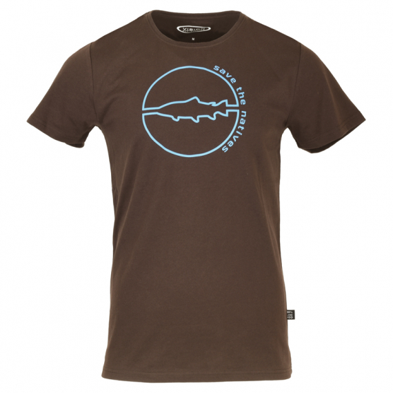 Vision Save The Natives T-shirt, Brown i gruppen Kläder & Skor / Kläder / T-shirts hos Sportfiskeprylar.se (V3031-Mr)