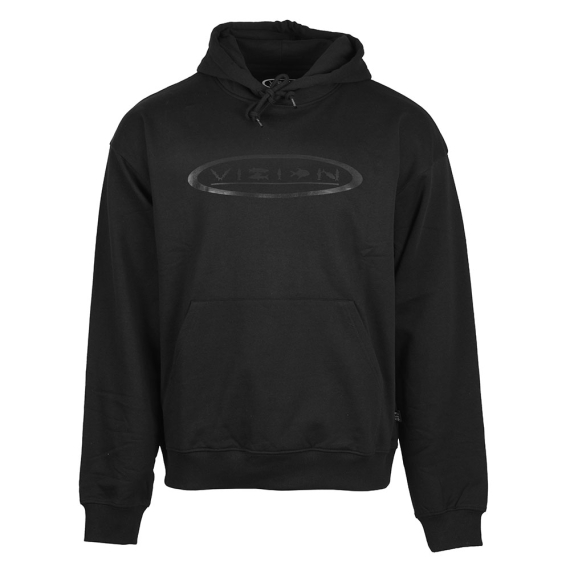 Vision Fish Oval Hoodie Black i gruppen Kläder & Skor / Kläder / Tröjor / Hoodies hos Sportfiskeprylar.se (V3045-Sr)