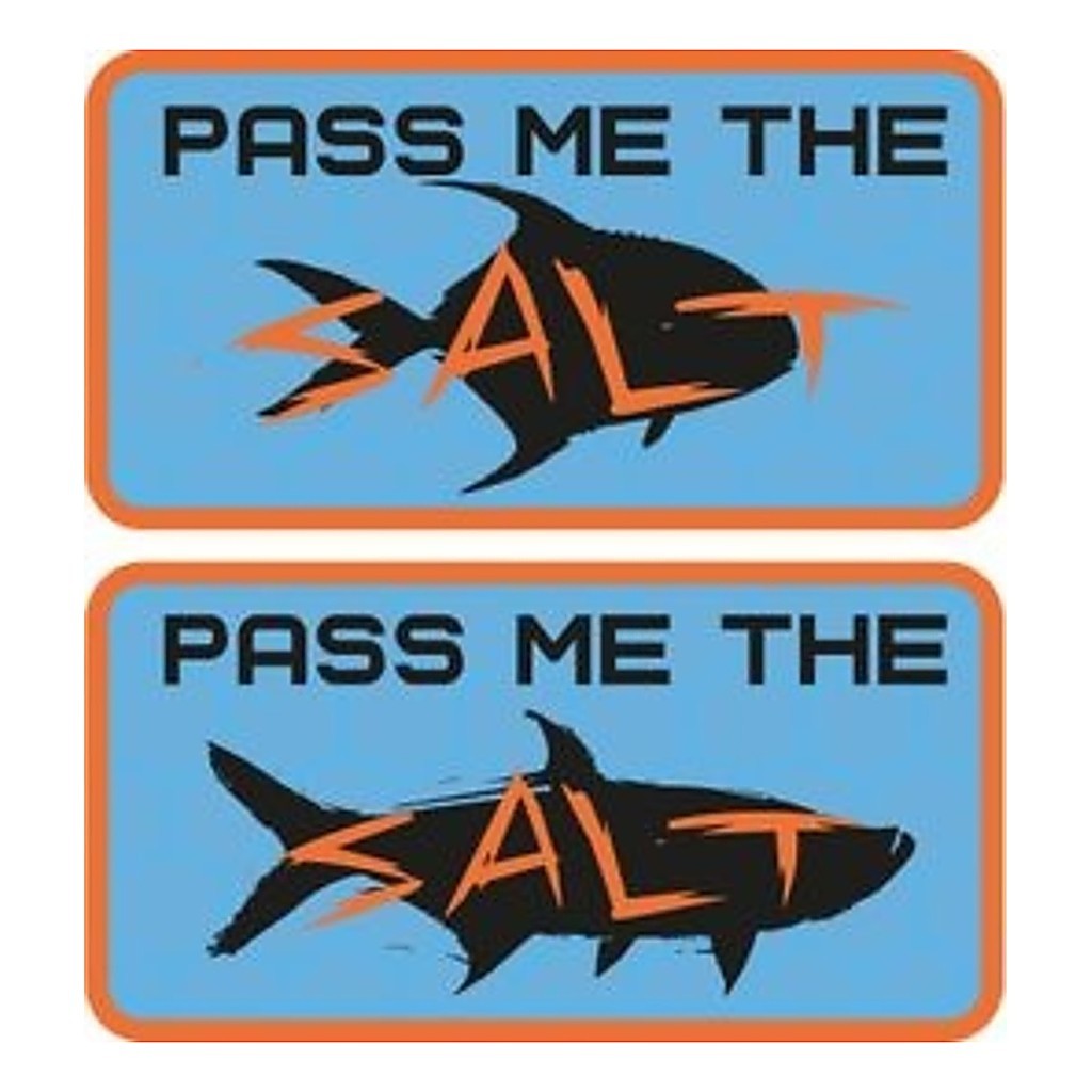 Vision SALT Sticker double 81mm i gruppen Övrigt / Klistermärken & Dekaler hos Sportfiskeprylar.se (VS4)