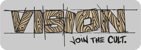 Vision Join the cult sticker 150mm i gruppen Övrigt / Klistermärken & Dekaler hos Sportfiskeprylar.se (VS6)