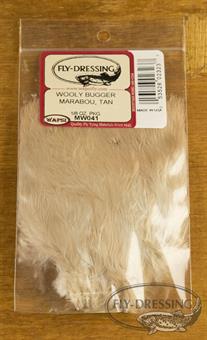 Wolly Bugger Marabou - Tan i gruppen Krok & Småplock / Flugbindning / Flugbindningsmaterial / Fjädrar & Nackar hos Sportfiskeprylar.se (W-MW041)