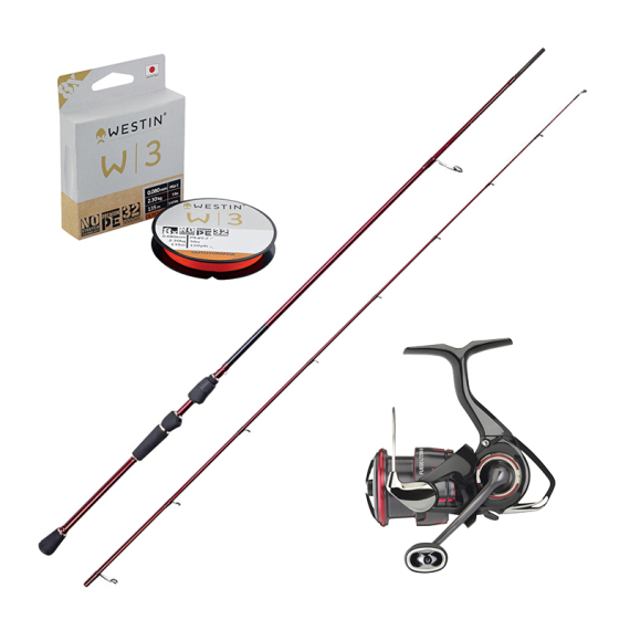 Westin W6 Finesse TC 7\'1\'\'/213cm ML 5-15g & Daiwa Fuego Combo i gruppen Fiskeset / Haspelset / Haspelset Abborre hos Sportfiskeprylar.se (W6FINNESEFUEGOSET)
