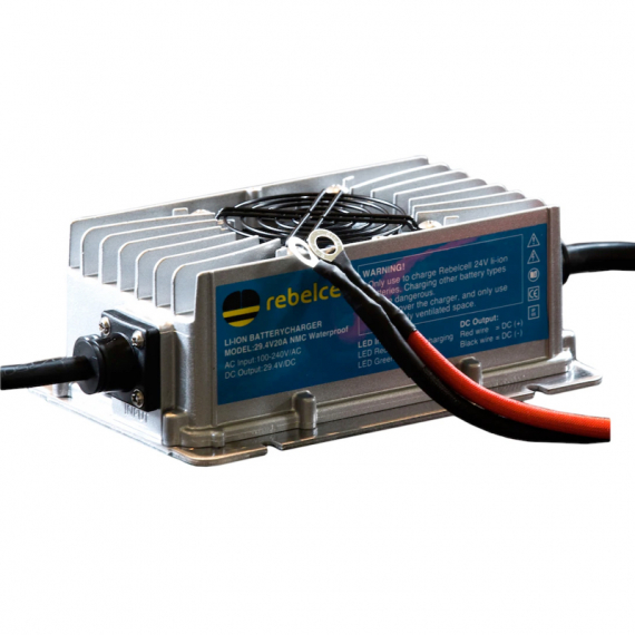 Rebelcell Charger 29.4V20A Li-ion Waterproof for 24V50/24V100 i gruppen Marinelektronik & Båt / Marinbatterier & Laddare / Batteriladdare hos Sportfiskeprylar.se (WC29V20REUA)