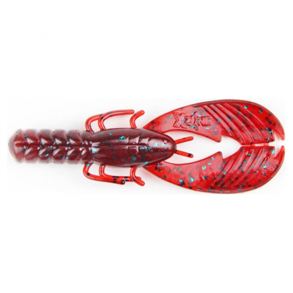 X Zone Pro Series Muscle Back Finesse Craw, 8,2cm (8-pack) - Red Bug i gruppen Fiskedrag / Jiggar & Gummibeten / Kräftor & Creaturebaits / Kräftjiggar hos Sportfiskeprylar.se (XZ15705)