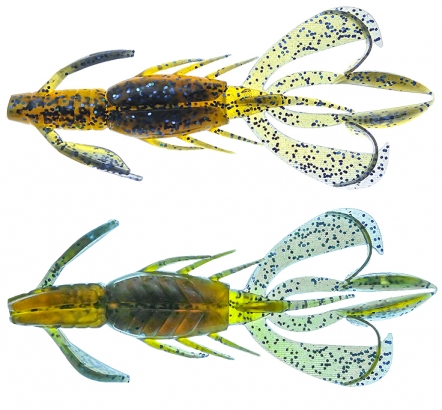 PerchFight Crayfish 4.4\'\' 5-Pack , Okeechobee Blue i gruppen Fiskedrag / Jiggar & Gummibeten / Kräftor & Creaturebaits / Kräftjiggar hos Sportfiskeprylar.se (Z-PC44-OB)