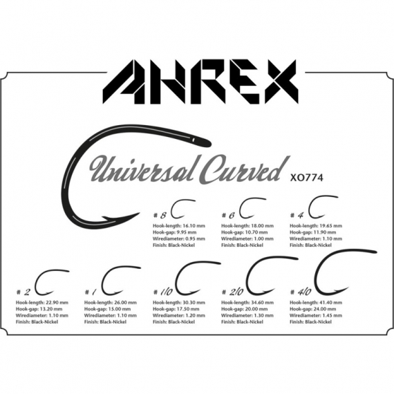 Ahrex XO774 - Universal Curved i gruppen Krok & Småplock / Krok / Flugbindningskrok hos Sportfiskeprylar.se (axo774-1r)