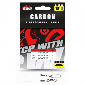 CWC Carbon Leader, 18'' 90lb / 0,90mm - Stay-Lok #4