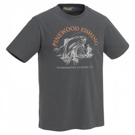 Pinewood Fish T-Shirt D.Anthracite - XXL