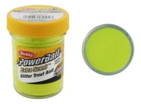 Powerbait Glitter Trout Bait Jar Chartreuse