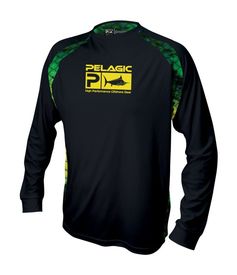 Pelagic Vaportek Sideline Dorado T-Shirt Green M