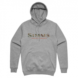 Simms Logo Hoody Grey Heather - XL