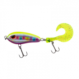 Fladen Maxximus Predator Tail-Or Jr 30g, Yellow W Mirror And Dots