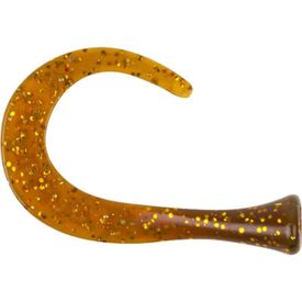 TrueGlide Guppie Tail, 3 curly / 1 paddle, Motoroil Glitter
