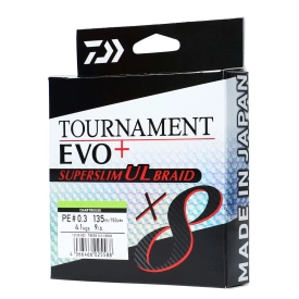 Daiwa Tournament X8 Braid Evo+ Super Slim PE#0.5 6,4Kg/135M