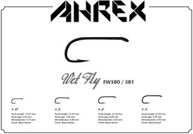 Ahrex FW580 - Wet Fly Hook Barbed #12