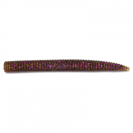 Bite Of Bleak Nazeebo Worm 10cm (8-pack) - Green Pumpkin Purple
