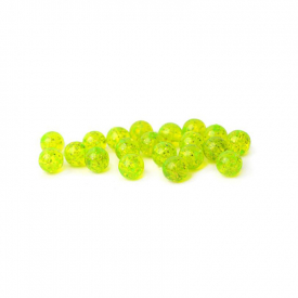 Articulation Beads 6mm - Sparkle Fl. Green