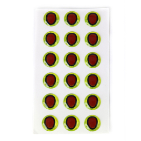 svart/chartreuse (20-pack)