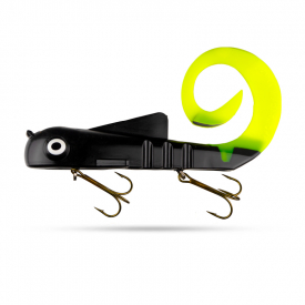 Black/Clear Chart Glitter Tail